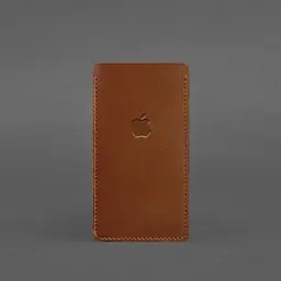 Шкіряний чохол для iPhone 13 Світло-коричневий BlankNote - мініатюра 3