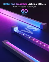 Стрічка LED Govee RGBIC 5 м, Alexa/Google, для кімнати та меблів, Wi-Fi - мініатюра 2