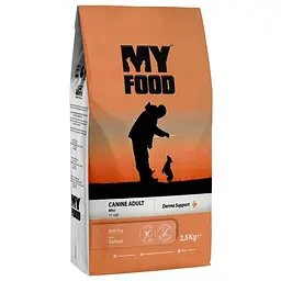 Сухий корм для дорослих собак малих порід Myfood з лососем 2.5 кг
