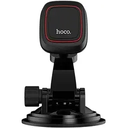 Автомобільний магнітний тримач Hoco CA-28 на присоску для телефону Black - мініатюра 2