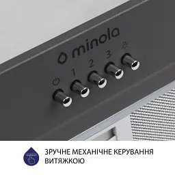 Витяжка вбудована Minola HBI 5202 GR 700 LED - мініатюра 6