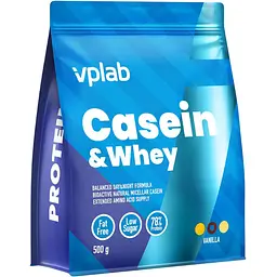Протеїнова суміш VPLab Casein & Whey Vanilla 500 г