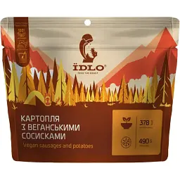 Картопля ЇDLO з веганскими сосисками 90г