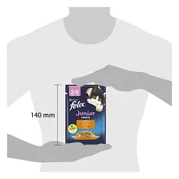 Вологий корм для кошенят Felix Fantastic Junior з куркою 2.21 кг (26 шт. х 85 г) - мініатюра 4