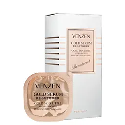 Нічна маска для обличчя з колоїдним золотом Venzen Gold Serum Gold Skin Little