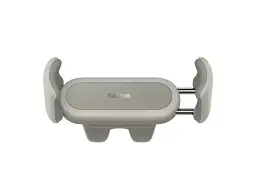 Автомобільний тримач BASEUS Steel Cannon 2 Air Outlet Car Mount Creamy/White (SUGP000002) - мініатюра 2
