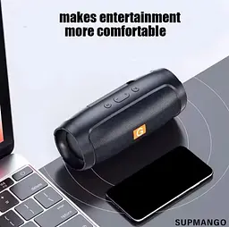 Портативна бездротова блютуз Bluetooth колонка Supmango з ФМ радіо - мініатюра 9
