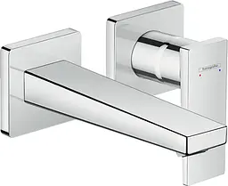 Змішувач Hansgrohe Metropol для умивальника зі стіни 165 мм хромований 32525000 Хром