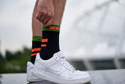 Шкарпетки DexShell Running водонепроникні S з помаранчевими смугами - мініатюра 20