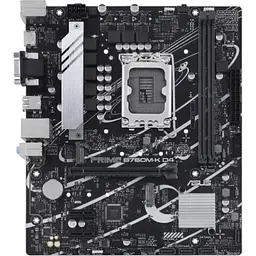 Материнська плата Asus Prime LGA1700, B760M-K D4, B760, 2xDDR4, Int.Video(CPU), 4xSATA3, 2xM.2, 1xPCI-E 16x 4.0, 2xPCI-E 1x 4.0, Realtek 7.1, Realtek 2.5Gb, 5xUSB3.2/4xUSB2.0, VGA/HDMI, MicroATX