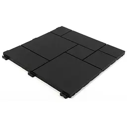 Покриття для підлоги MultyHome Mosaic декоративне рифлене 30х30 см 6 шт. сіре (211856) - мініатюра 2