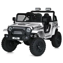 Джип M 5991EBLR-1(24V) 2.4G 1акум.24V7AH 4 мотора50W BT USB TF EVA муз. світло шкіра білий