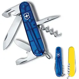 Ніж Victorinox Spartan Ukraine 91 мм Синьо-прозорий/Жовтий (1.3603.T2.8) - мініатюра 2