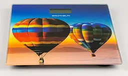 Підлогові електронні ваги побутові Grunhelm BES-AIR скляні ваги Повітряні кулі 180 кг - мініатюра 2