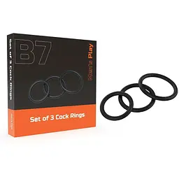 Набір з 3-х ерекційних кілець EROSPACE MEN'S PLAY B7 39-70385; 62050071-0007 102756