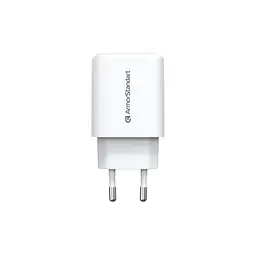 Зарядний пристрій ArmorStandart AR-T252WEU 25W GaN USB-C+ USB-A White (ARM89532)