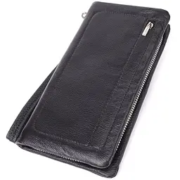 Жіночий шкіряний гаманець-клатч із відділенням під телефон ST Leather 23101 чорний