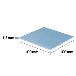 Термопрокладка для процесора 100X100X1.5 ACTPD00054A ARCTIC - мініатюра 3