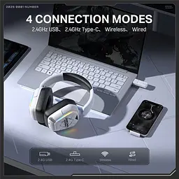 Ігрові навушники Onikuma GT883 White - мініатюра 7