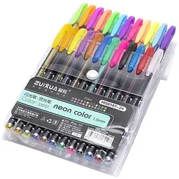 Набір гелевих ручок Neon color HG6107-24, 24 кольори - мініатюра 2