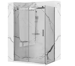 Душова кабіна Rea Nixon 100x120 L chrome REA-K5014 + REA-K5002, Хром, Ліва, прозорий, хром