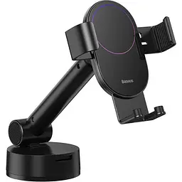 Автомобільний утримувач холдер Baseus Simplism Gravity Car Mount Holder SUYL-JY01 Black - мініатюра 2