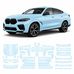 Антигравійна захисна бронеплівка за лекалами для BMW X6 G06 2019-2023 - повний кузов
