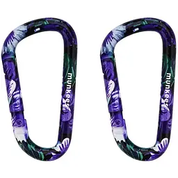 Брелок-карабін Munkees 3325 Flower purple 6х60 мм (1012-3325-PR)