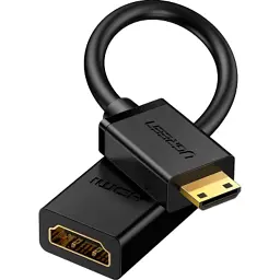 Перехідник Ugreen Mini HDMI M to HDMI F 0.22 m black (20137) - мініатюра 2