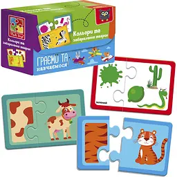 Пазли Vladi Toys Знайди пару Кольори та забарвлення тварин VT5003-02 - мініатюра 2
