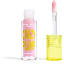 Блиск- плампер для губ Parisa Lipgloss Crazy Plump відтінок №102 Rose sparkle  - мініатюра 5