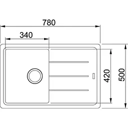 Кухонна мийка Franke Basis BFG 611-78[114.0258.039] - мініатюра 2