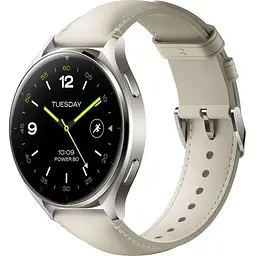 Смарт-годинник Xiaomi Watch 2 Titan BHR9306GL Gray Case White Leather Strap (1093970)