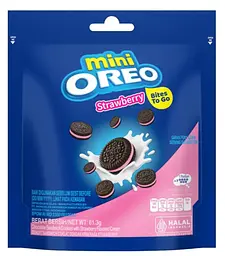 Печиво Oreo Biscuit Mini Filled With Strawberry Cream 61.3 г