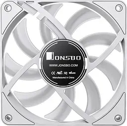 Вентилятор Jonsbo HF1215 White ARGB (120mm, 700-1800RPM, 29.7dB, 4pin+LED 3pin) (HF1215 White ARGB) - мініатюра 5