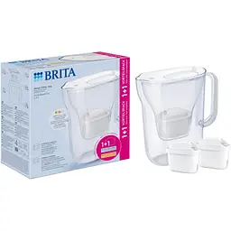 Фільтр-глечик Brita Style Essential Mxpro та 2 картриджа білий (1057795)