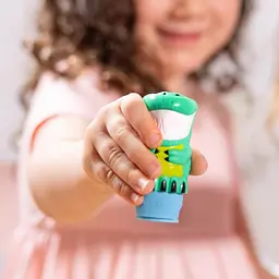 Набір з блокнотом та штампом з наліпками Melissa & Doug Sticker WOW Динозавр (SM93205/6074899) - мініатюра 5
