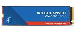 Накопичувач SSD Western Digital m.2 NVMe 4TB WD Blue SN5100 PCIe 4.0x4 (WDS400T5B0E-00CPE0)