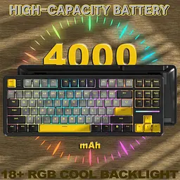 Клавіатура Attack Shark X87 RGB Linear Strawberry Switch Star Black (AS-6972792470429-SB) [166733] - мініатюра 3