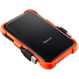 Зовнішній жорсткий диск Apacer AC630 2TB Black/Orange (AP2TBAC630T-1) [106042] - мініатюра 3