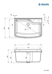 Кухонна мийка DEANTE Garden ZYT_310B - мініатюра 2