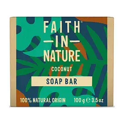 Твердое мыло Faith in Nature Натуральное С кокосом 100 г (708002300363)