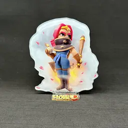 Акрилова колекційна фігурка Clash of Clans, Clash Royale Головна бандитка (Bandit Leader) 15 см - мініатюра 2