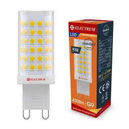 Лампочка Electrum 5W Cer LC-15 G9 3000K (A-LC-1897) - мініатюра 2