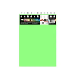 Блокнот А5 В-БП5-80(Light Green) 80 аркушів пружина зверху