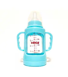 Пляшечка скляна 99396 Bimbo, 120мл, 1шт у коробці (6900067438416) Блакитний - мініатюра 2