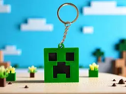 Брелок 3DSD Кріпер з гри Minecraft 4,5см