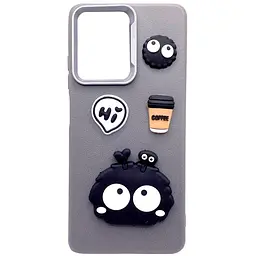 Чохол TPU Leather Toys для Apple iPhone 17 (6.3) Monster / Grey