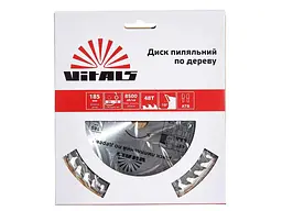 Диск пильний Vitals 185мм 20мм по дереву 185x20/16, ATB 48 - мініатюра 4