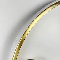 Сучасний стіновий або стельовий LED світильник у латунному корпусі Ø 45 см Арт. WMJ26-450*H70 GD Line F - мініатюра 3